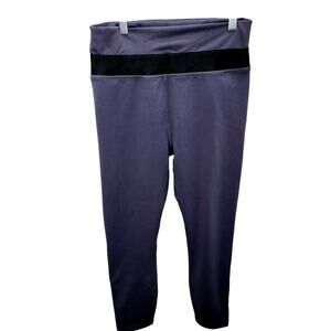 Demi Lovato Fabletics Gray Women's Yoga High Waist Cropped  Leggings M